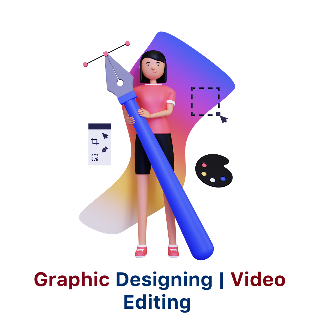 Graphic designing and video editing